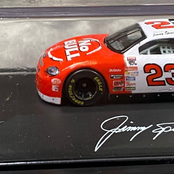 Vintage Jimmy Spencer Winston #23 Ford Taurus No Bull Nascar Car Display Case - Picture 4 of 12